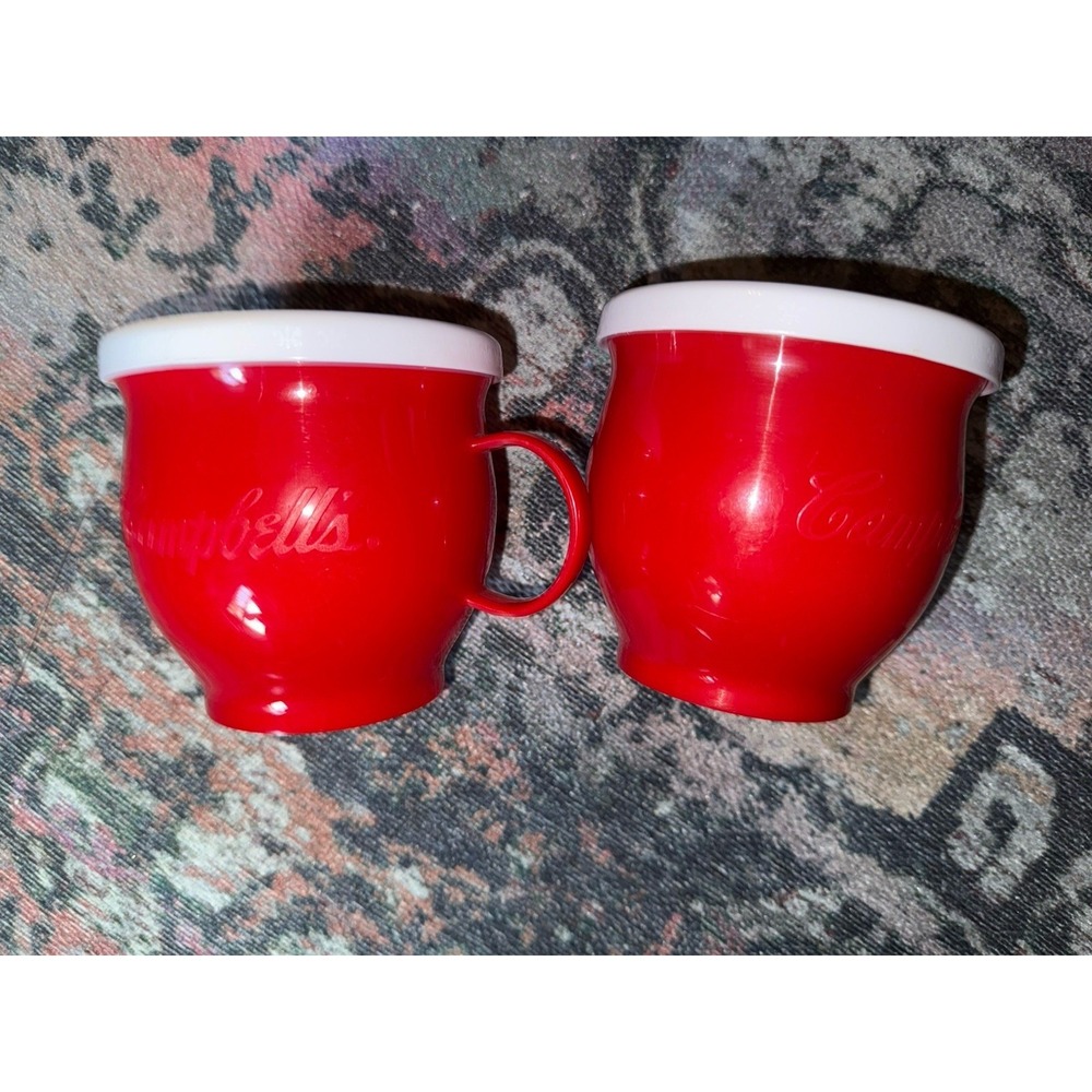 2 Campbell's Soup 22.2 ounce Microwave Mug With Vented Lid BS5